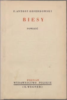 Biesy : powieść