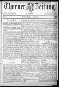 Thorner Zeitung 1878, Nro. 4