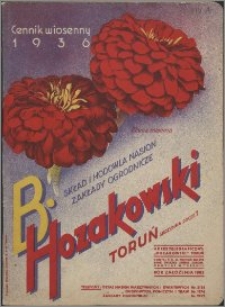 B. Hozakowski : cennik wiosenny 1936