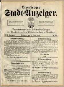 Bromberger Stadt-Anzeiger, J. 26, 1909, nr 22