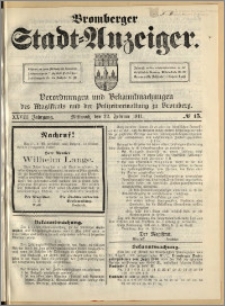 Bromberger Stadt-Anzeiger, J. 28, 1911, nr 15