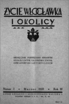 Życie Włocławka i Okolicy 1928, Marzec, nr 3