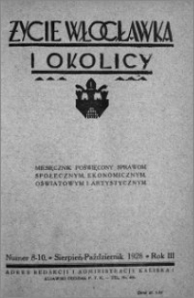 Życie Włocławka i Okolicy 1928, Sierpień - Październik nr 8-10