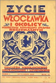 Życie Włocławka i Okolicy 1929, Styczeń, nr 1