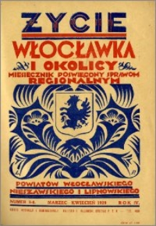 Życie Włocławka i Okolicy 1929, Marzec - Kwiecień, nr 3-4
