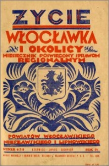 Życie Włocławka i Okolicy 1929, Czerwiec - Lipiec - Sierpień, nr 6-7-8