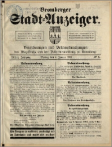 Bromberger Stadt-Anzeiger, J. 32, 1915, nr 1