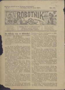 Robotnik : bezpłatny dodatek do Gazety Grudziądzkiej poświęcony sprawom robotniczym oraz sprawom inwalidów wojennych 1926.03.18 nr 6