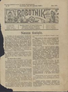 Robotnik : bezpłatny dodatek do Gazety Grudziądzkiej poświęcony sprawom robotniczym oraz sprawom inwalidów wojennych 1926.04.29 nr 9