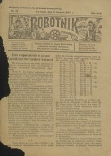 Robotnik : bezpłatny dodatek do Gazety Grudziądzkiej poświęcony sprawom robotniczym oraz sprawom inwalidów wojennych 1927.08.11 nr 10