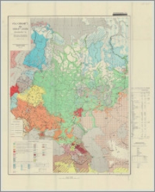 Völkerkarte der Sowjet-Union (Europäischer Teil)