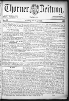 Thorner Zeitung 1878, Nro. 23 + Beilage