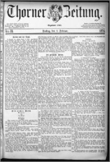 Thorner Zeitung 1878, Nro. 33