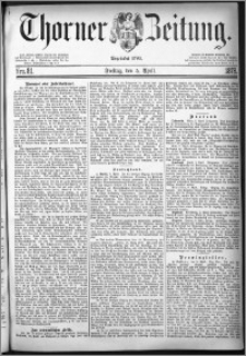 Thorner Zeitung 1878, Nro. 81