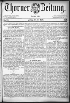 Thorner Zeitung 1878, Nro. 93