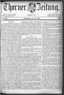 Thorner Zeitung 1878, Nro. 141