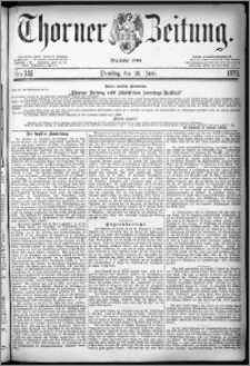 Thorner Zeitung 1878, Nro. 145 + Beilagenwerbung