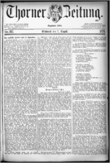 Thorner Zeitung 1878, Nro. 182
