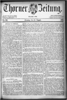 Thorner Zeitung 1878, Nro. 192