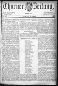 Thorner Zeitung 1878, Nro. 202