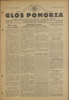 Głos Pomorza : organ PPS na Pomorze północne, Warmię i Mazury : 1945.09.15, R. 1 nr 53