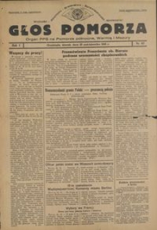 Głos Pomorza : organ PPS na Pomorze północne, Warmię i Mazury : 1945.10.23, R. 1 nr 67