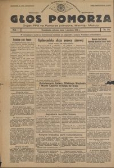 Głos Pomorza : organ PPS na Pomorze północne, Warmię i Mazury : 1945.12.01, R. 1 nr 84