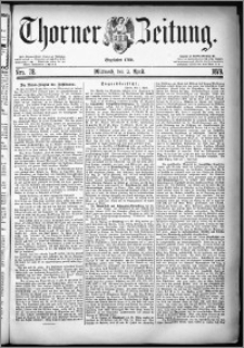 Thorner Zeitung 1879, Nro. 78