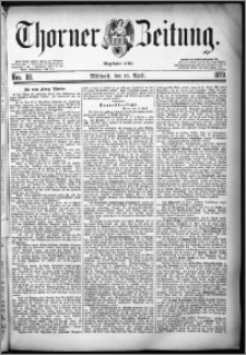 Thorner Zeitung 1879, Nro. 88