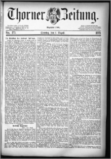 Thorner Zeitung 1879, Nro. 179