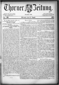 Thorner Zeitung 1879, Nro. 199