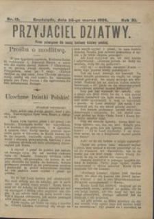 Przyjaciel Dziatwy : pismo poświęcone dla naszej kochanej dziatwy polskiej 1905.03.30 nr 13