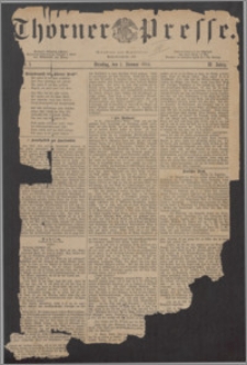 Thorner Presse 1884, Jg. II, Nro. 1