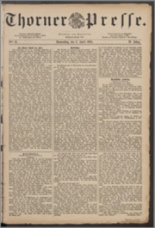 Thorner Presse 1884, Jg. II, Nro. 81