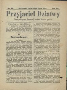 Przyjaciel Dziatwy : pismo poświęcone dla naszej kochanej dziatwy polskiej 1906.07.26 nr 30