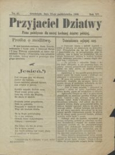 Przyjaciel Dziatwy : pismo poświęcone dla naszej kochanej dziatwy polskiej 1909.10.12 nr 41