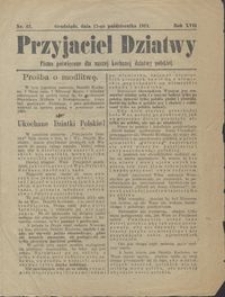 Przyjaciel Dziatwy : pismo poświęcone dla naszej kochanej dziatwy polskiej 1911.10.17 nr 42