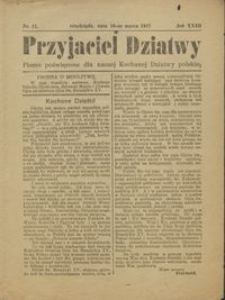 Przyjaciel Dziatwy : pismo poświęcone dla naszej kochanej dziatwy polskiej 1917.03.16 nr 11