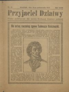Przyjaciel Dziatwy : pismo poświęcone dla naszej kochanej dziatwy polskiej 1917.10.20 nr 39