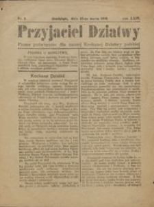 Przyjaciel Dziatwy : pismo poświęcone dla naszej kochanej dziatwy polskiej 1918.03.12 nr 8