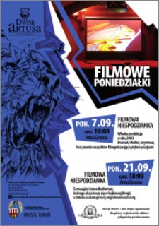 Filmowe poniedziałki : 7.09, 21.09. Filmy niespodzianki