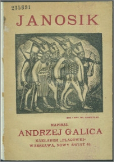 Janosik : pieśń dramatyczna w 4 aktach