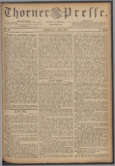 Thorner Presse 1887, Jg. V, Nro. 80