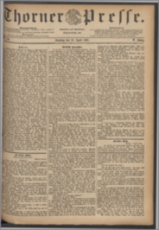 Thorner Presse 1887, Jg. V, Nro. 84 + Beilage