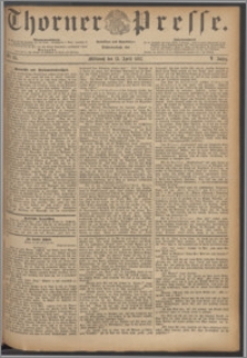 Thorner Presse 1887, Jg. V, Nro. 85