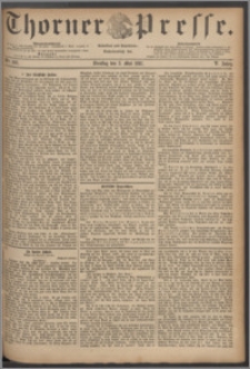 Thorner Presse 1887, Jg. V, Nro. 102