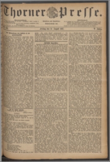 Thorner Presse 1887, Jg. V, Nro. 186