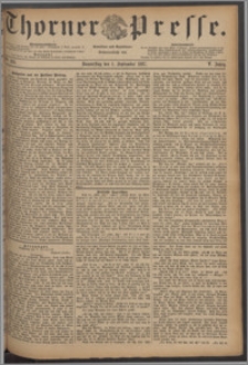 Thorner Presse 1887, Jg. V, Nro. 203