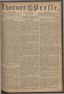 Thorner Presse 1887, Jg. V, Nro. 204