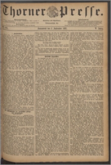 Thorner Presse 1887, Jg. V, Nro. 206